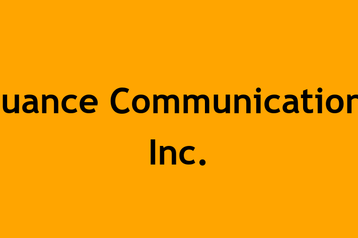 Software Development Firm Nuance Communications Inc.