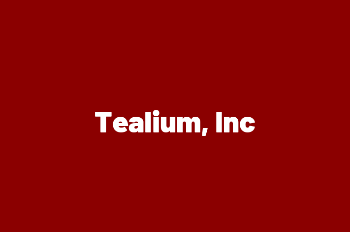 Tech Solutions Company Tealium Inc