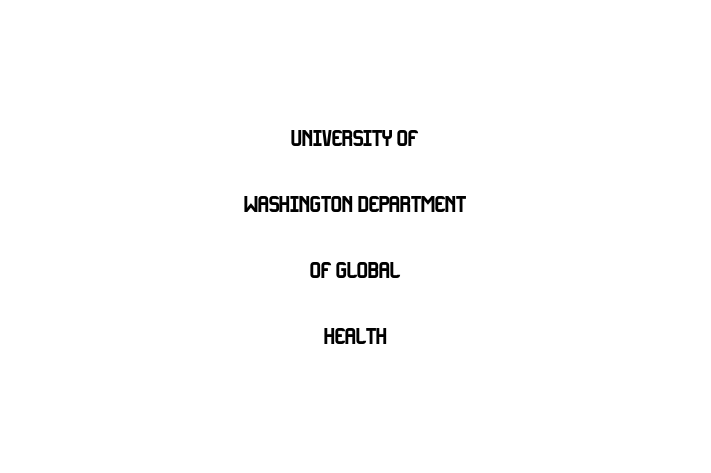 Talent Management University of Washington Department of Global Health