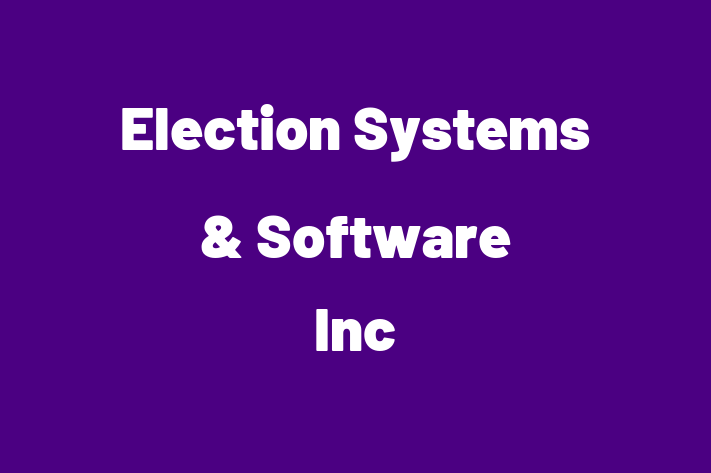 Technology Solutions Firm Election Systems Software Inc