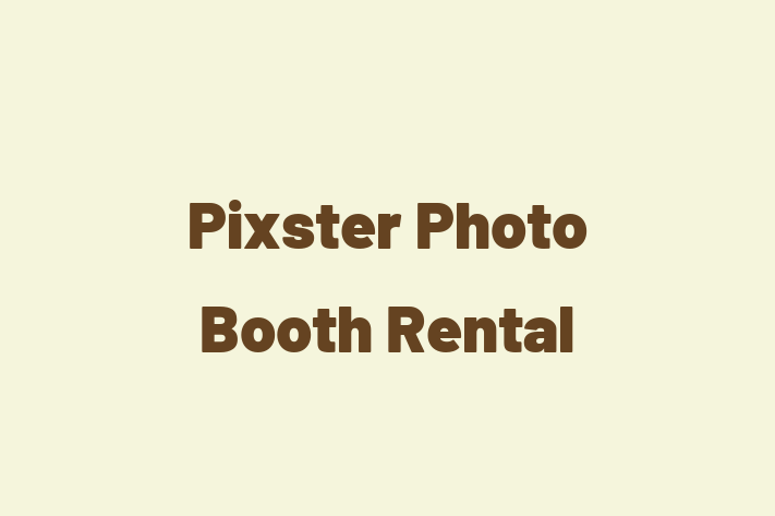 Software Services Company Pixster Photo Booth Rental