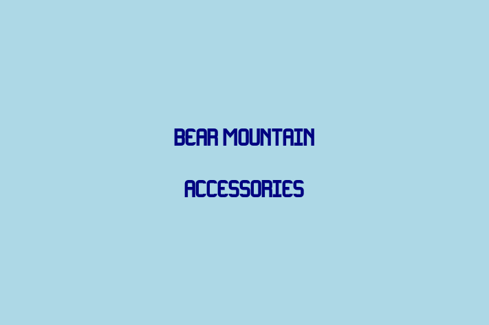 Human Capital Management Bear Mountain Accessories