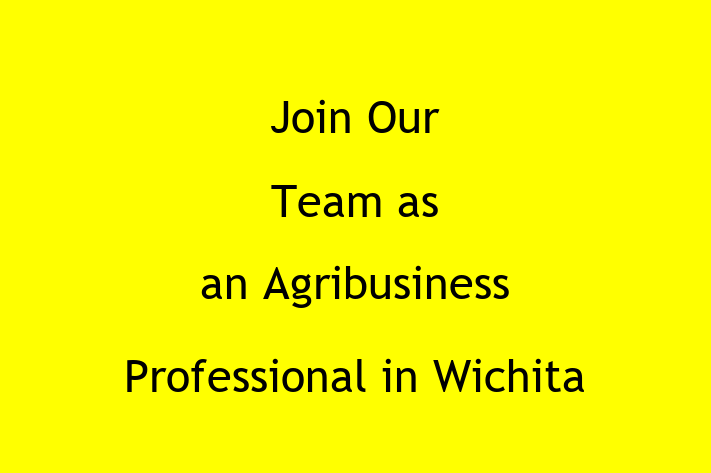 Join Our Team as an Agribusiness Professional in Wichita Falls