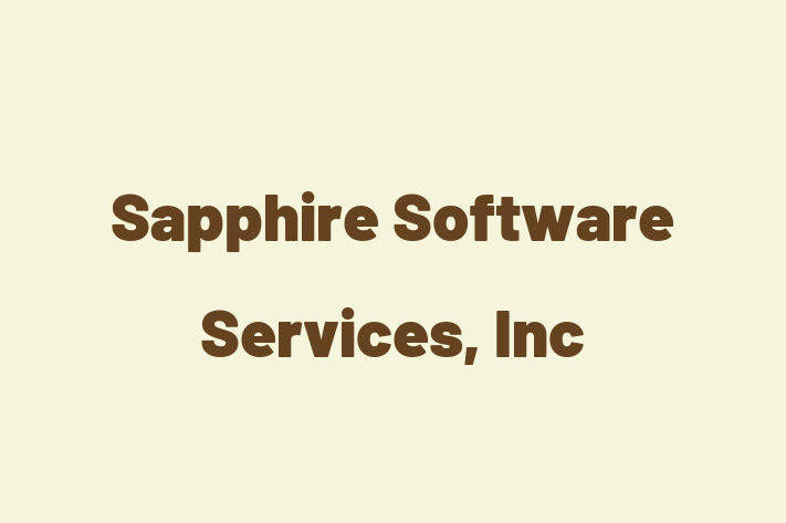 Software Development Company Sapphire Software Services Inc