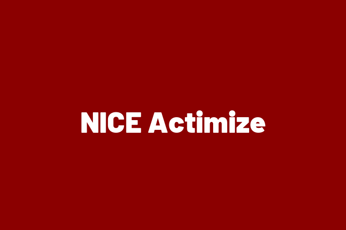 Technology Company NICE Actimize