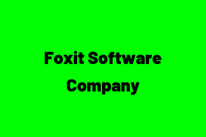 Tech Solutions Company Foxit Software Company