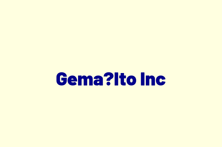 Software Development Company Gemalto Inc