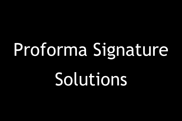 Software Solutions Provider Proforma Signature Solutions