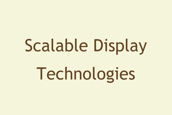 Tech Firm Scalable Display Technologies