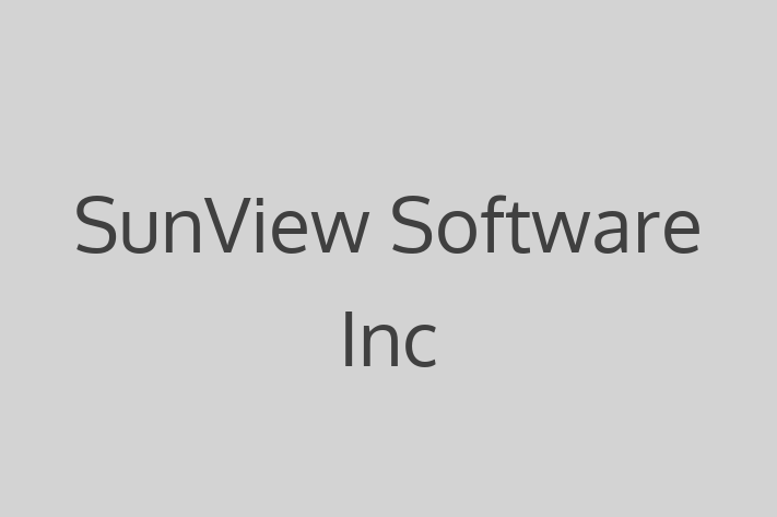 Software Development Company SunView Software Inc