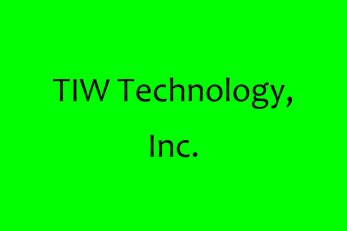 Application Development Company TIW Technology Inc.