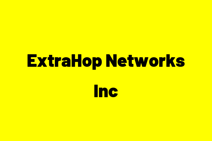 Software Consultancy ExtraHop Networks Inc