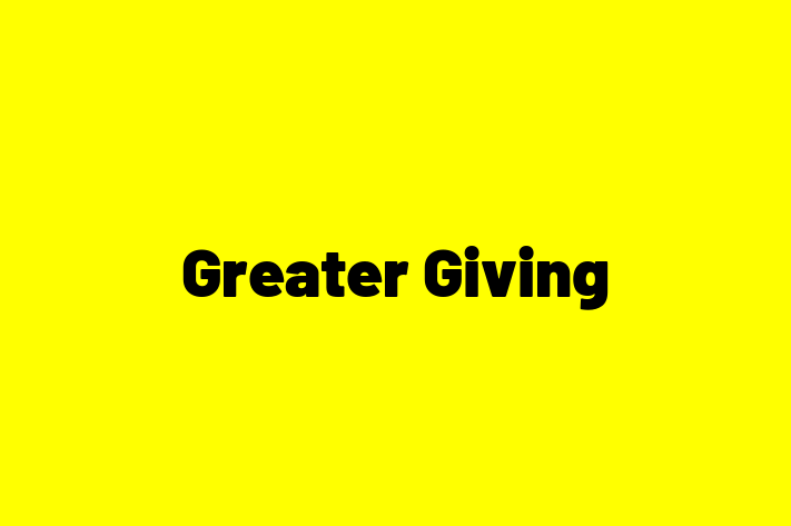 Digital Solutions Provider Greater Giving