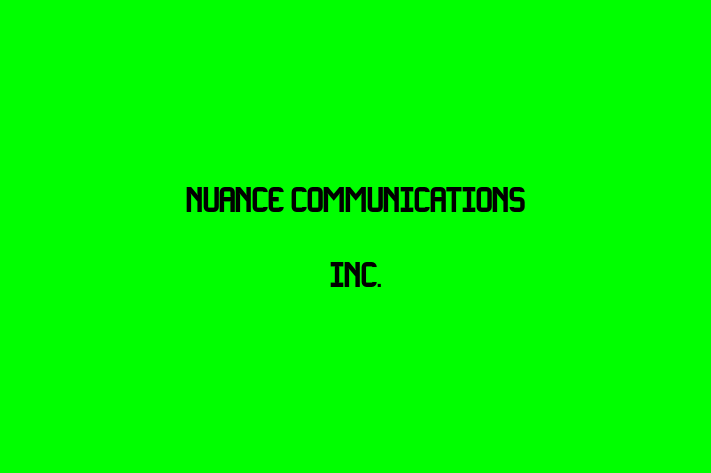 Software Development Firm Nuance Communications Inc.