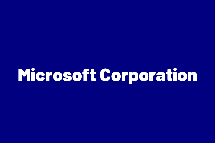 Tech Firm Microsoft Corporation