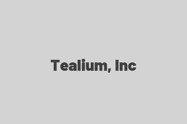 Tech Solutions Company Tealium Inc