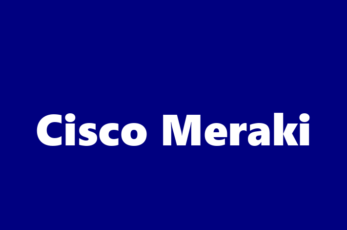 Software Solutions Provider Cisco Meraki