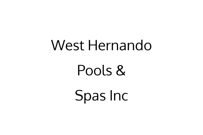 Contractor West Hernando Pools Spas Inc