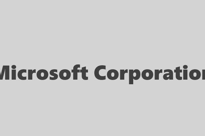 Technology Company Microsoft Corporation