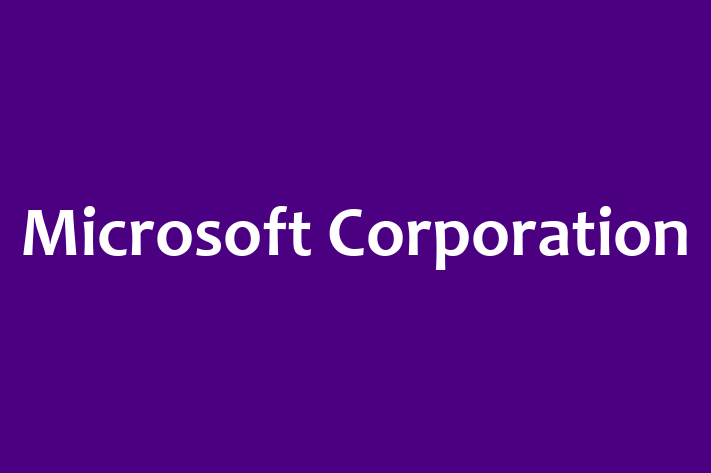 Software Services Company Microsoft Corporation