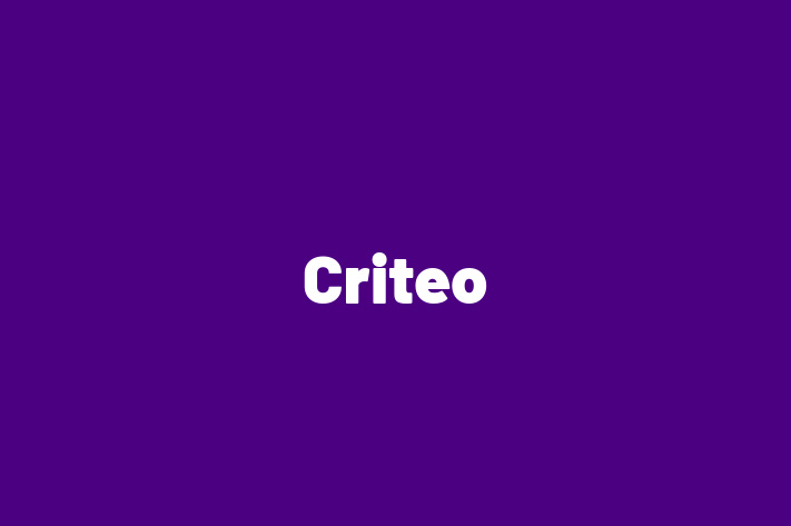 Technology Solutions Firm Criteo