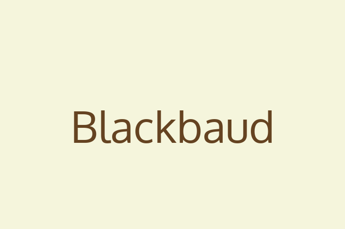 Tech Solutions Company Blackbaud