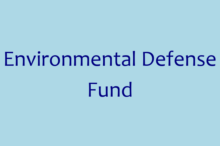 Software Engineering Company Environmental Defense Fund