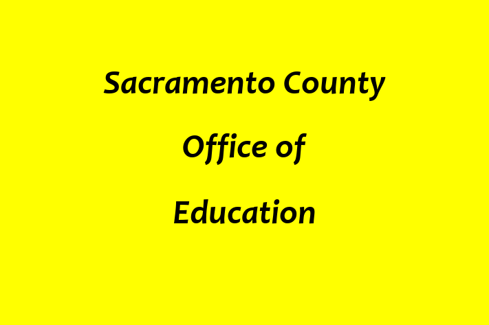 People Management Sacramento County Office of Education