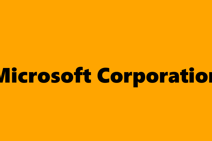 Tech Firm Microsoft Corporation