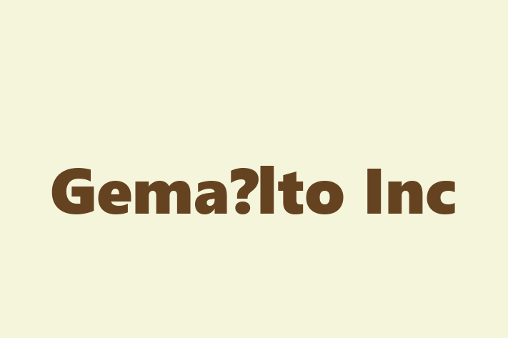 Software Engineering Company Gemalto Inc