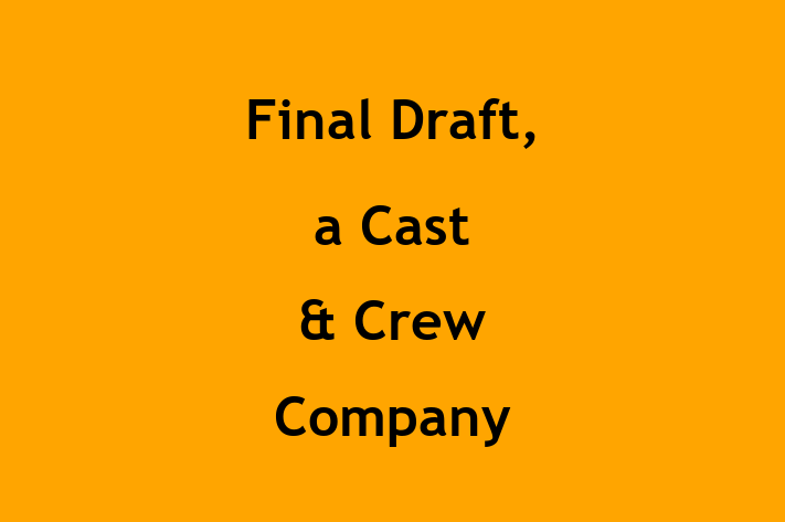 Software Engineering Company Final Draft a Cast Crew Company