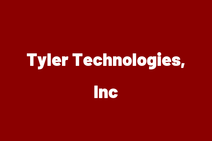 Software Development Company Tyler Technologies Inc