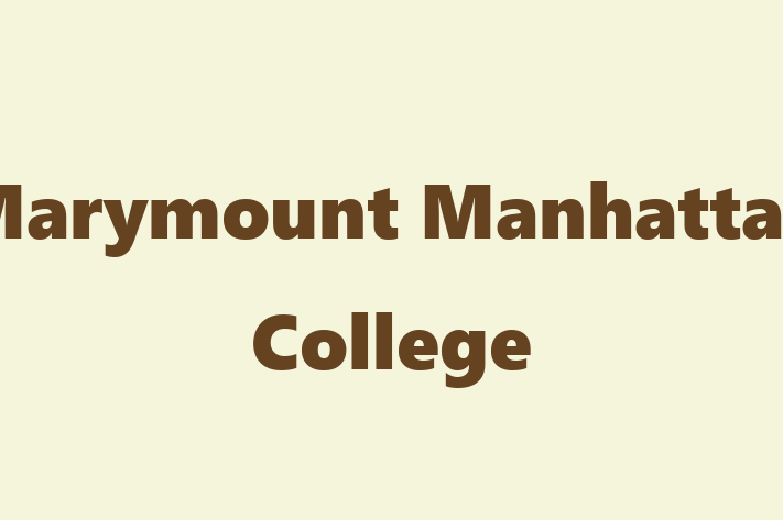 Staff Management Marymount Manhattan College