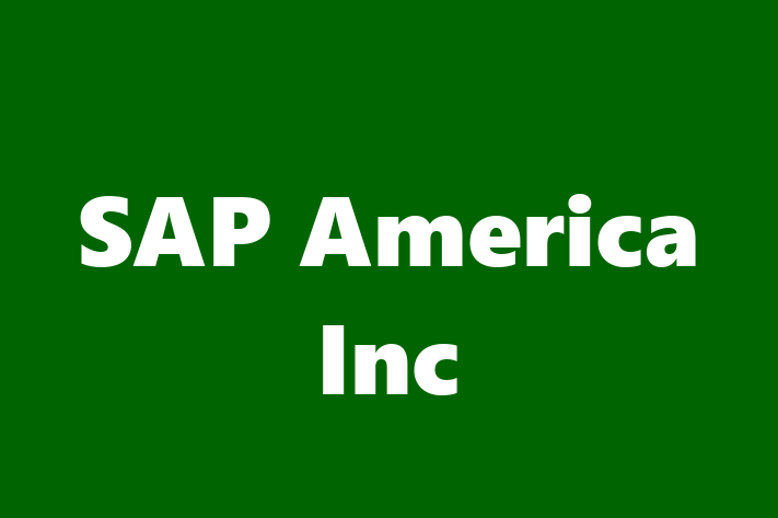 Digital Solutions Provider SAP America Inc