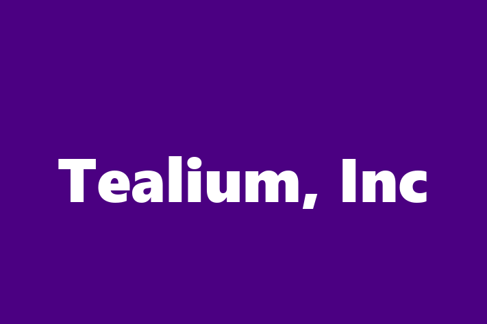 Technology Solutions Firm Tealium Inc