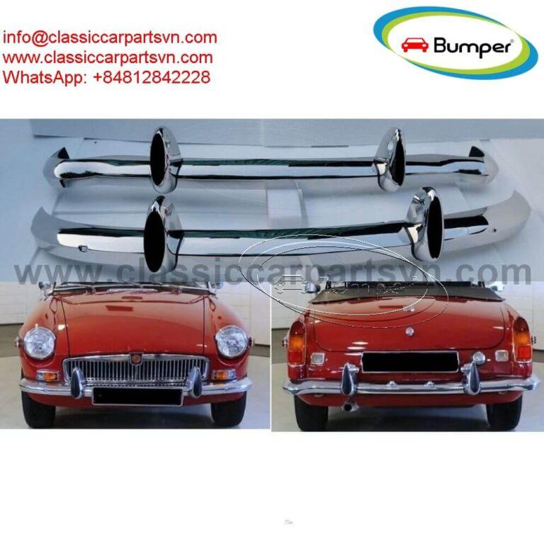 MGB bumpers with rubber on over riders