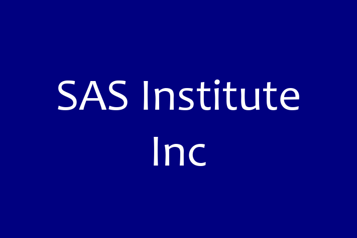 Technology Solutions Firm SAS Institute Inc