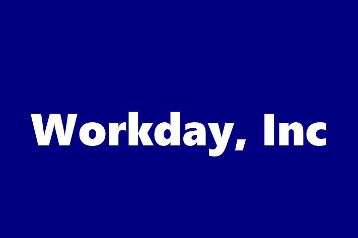 Digital Solutions Provider Workday Inc