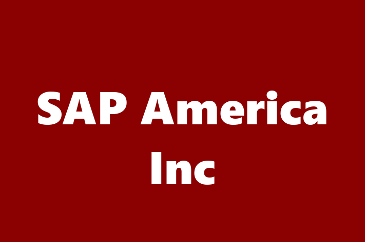 Software Services Company SAP America Inc