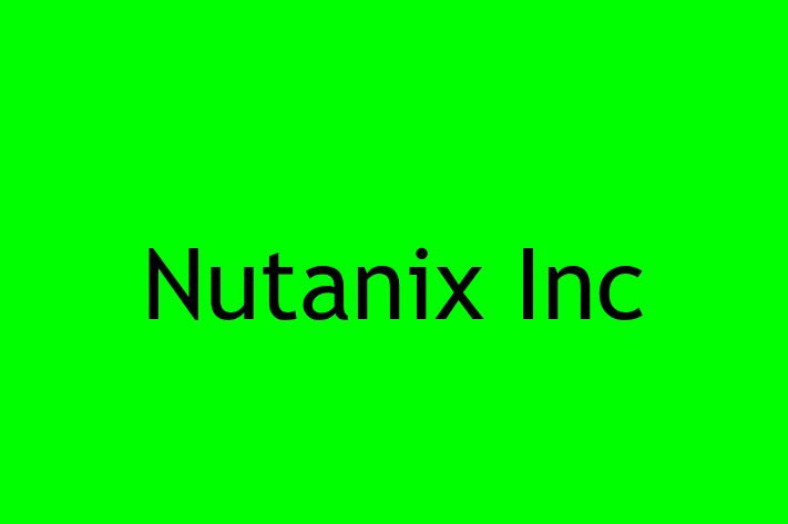 Software Engineering Company Nutanix Inc