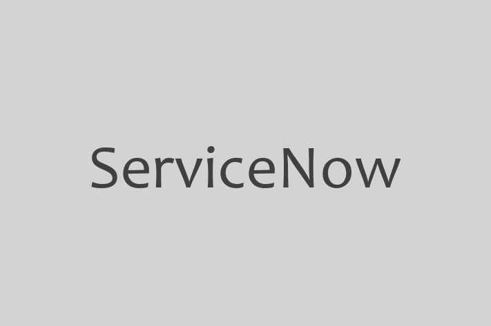 Software Services Company ServiceNow