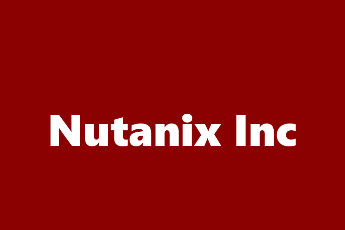 Software Engineering Company Nutanix Inc