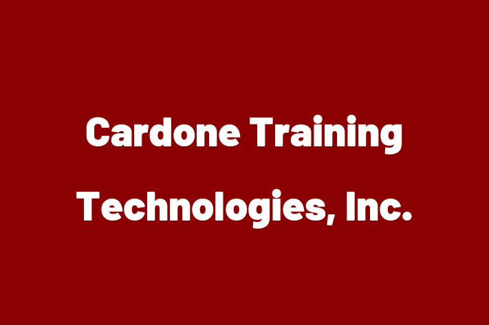 Technology Company Cardone Training Technologies Inc.