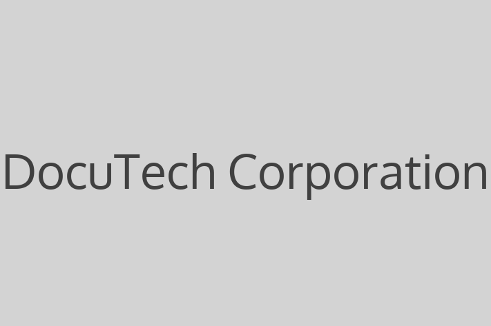 Software Solutions Provider DocuTech Corporation