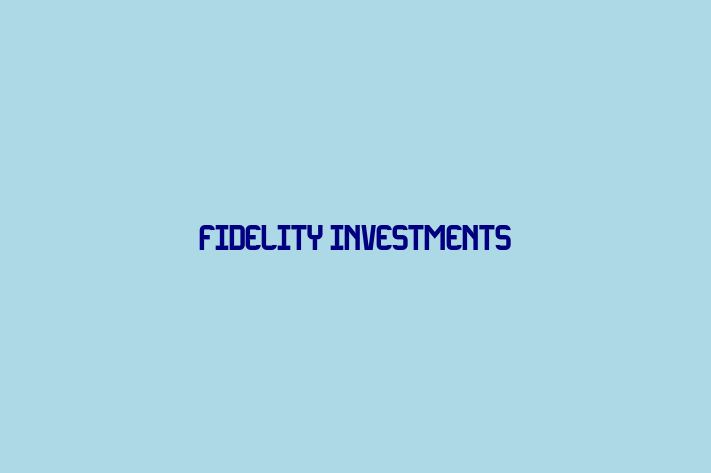 People Management Fidelity Investments