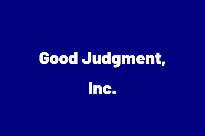 Software Firm Good Judgment Inc.