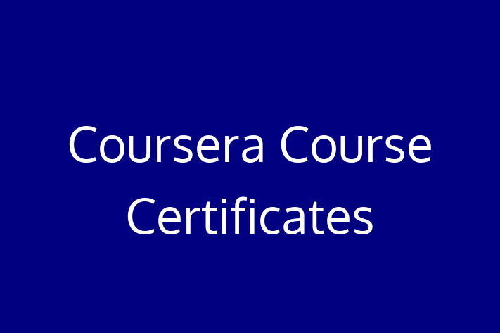 IT Company Coursera Course Certificates