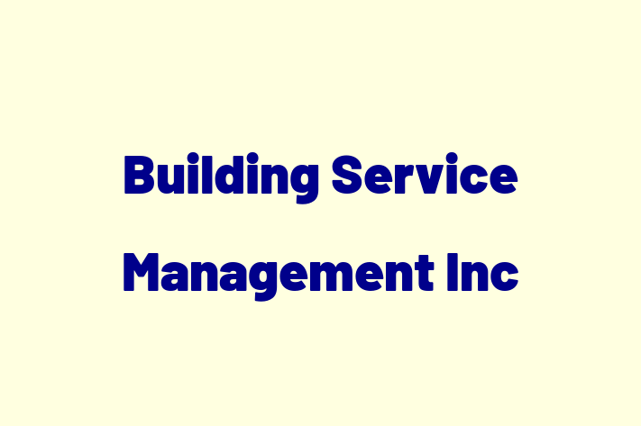 Sanitizing Services Building Service Management Inc