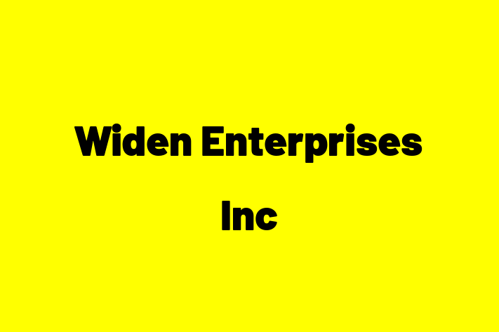 IT Company Widen Enterprises Inc