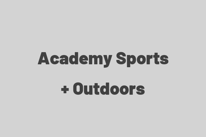 Staff Management Academy Sports + Outdoors